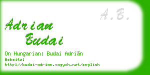 adrian budai business card